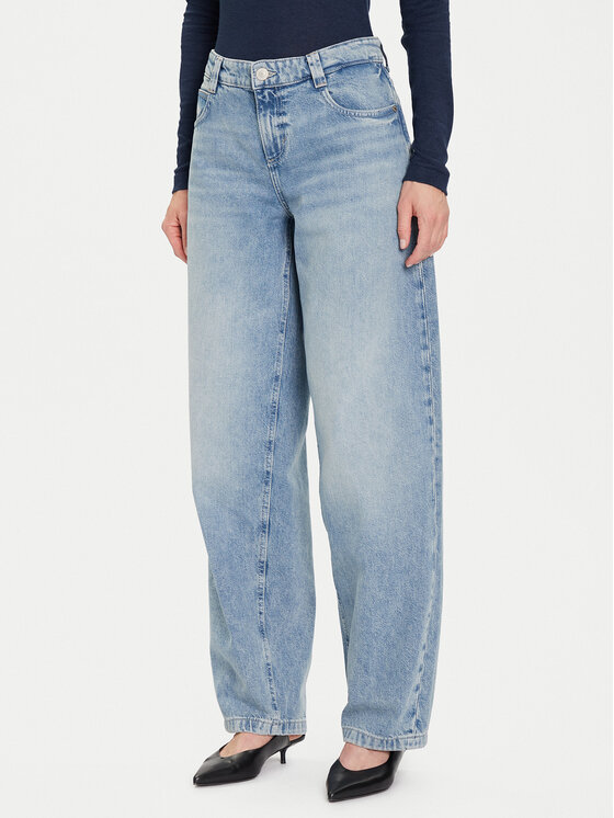 Guess Jeansy W5BA2L D0742 Niebieski Baggy Fit