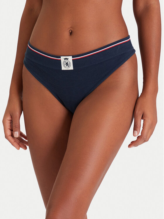 Tommy Hilfiger Stringi UW0UW06063 Granatowy