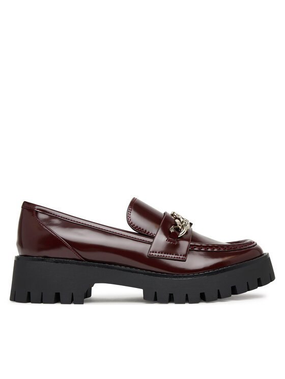 Guess Loafersy FLPALR ELE14 Bordowy