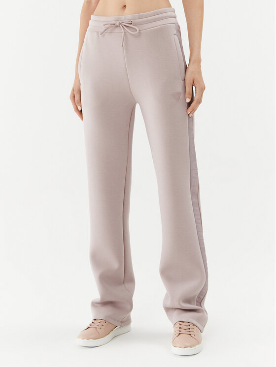 Guess Spodnie dresowe Brenda V3RB21 K7UW2 Beżowy Regular Fit