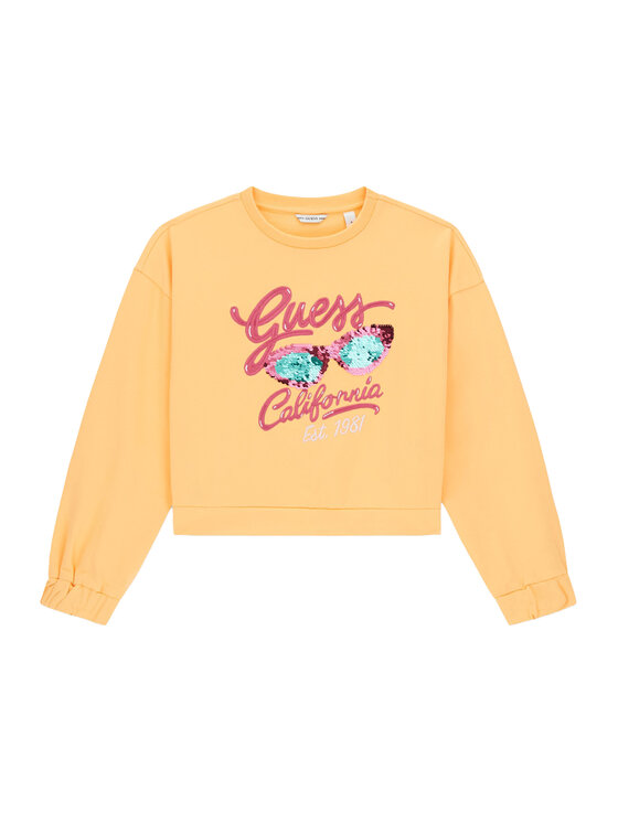Guess Bluza J6GQ00 KA6R4 Żółty Relaxed Fit