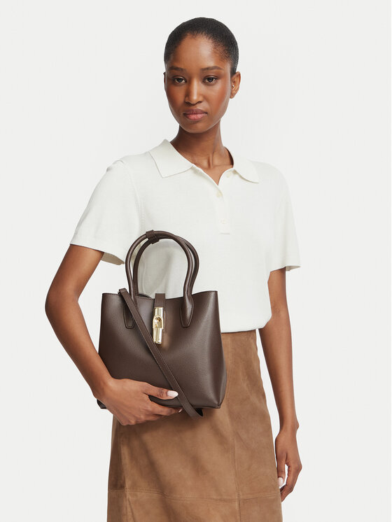 Furla Torebka Goccia S WB01949 ARE000 4284S Brązowy ciemny