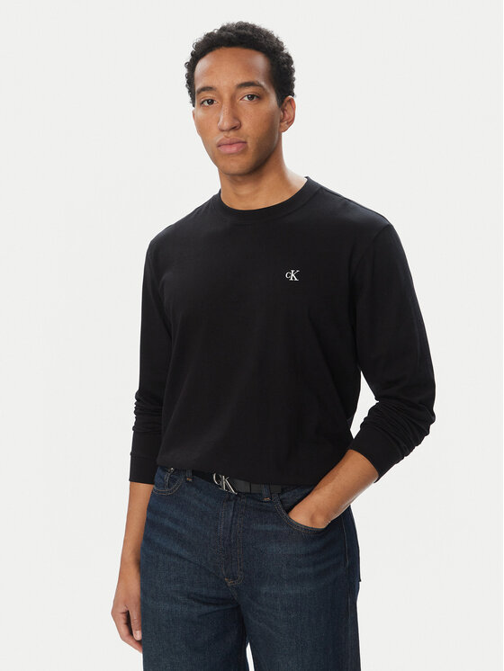 Calvin Klein Jeans Longsleeve Easy LV04RD247G Czarny Regular Fit