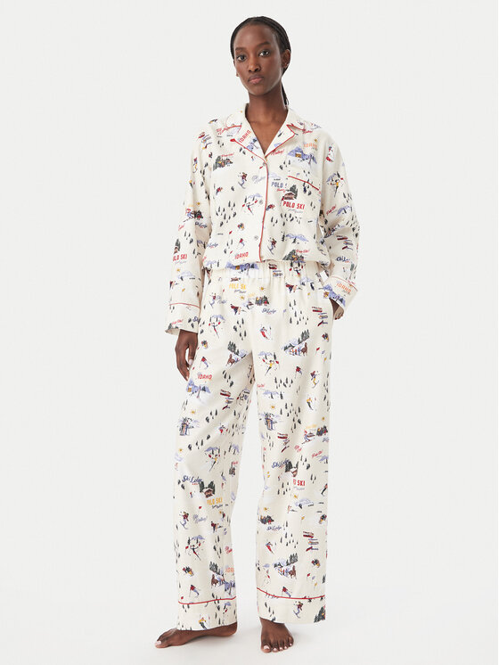 Polo Ralph Lauren Piżama 4P0701 Beżowy jasny Relaxed Fit