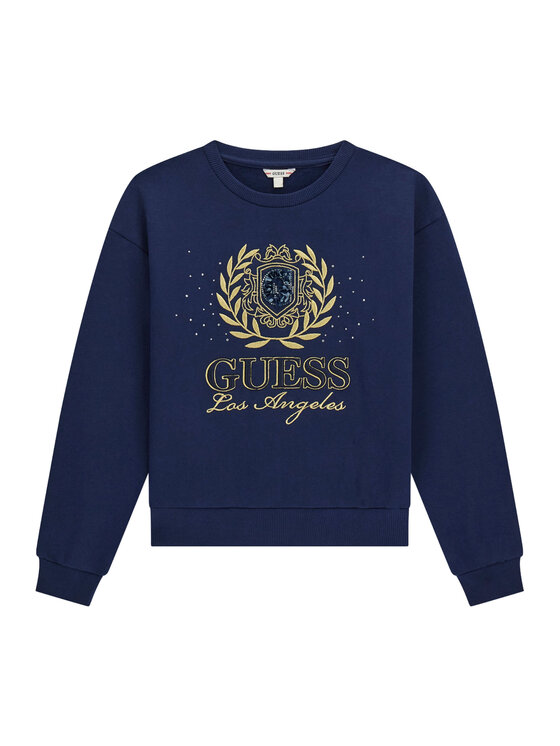 Guess Bluza J6BQ09 K6096 Granatowy Regular Fit