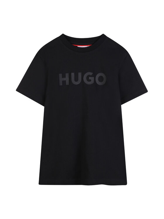 HUGO T-Shirt G01014 S Czarny Regular Fit