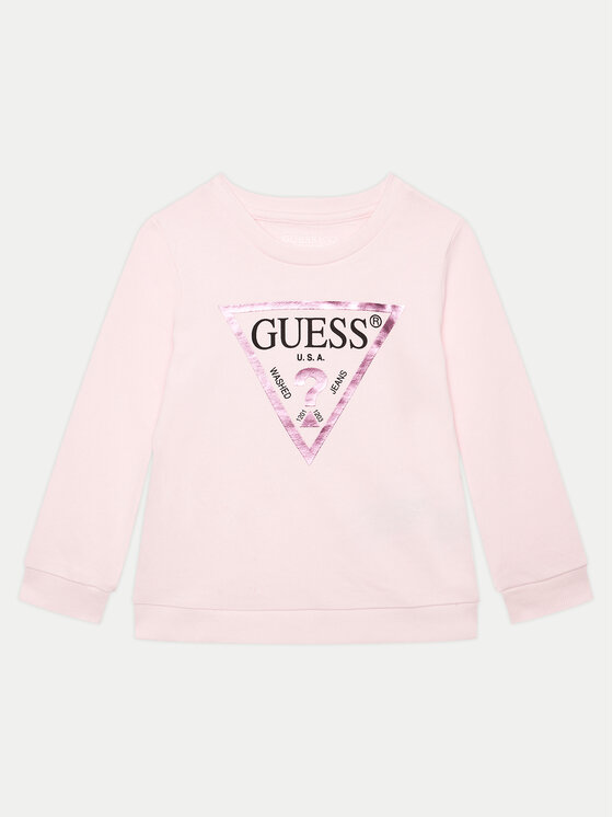 Guess Bluza K74Q12 KAUG0 Różowy Regular Fit