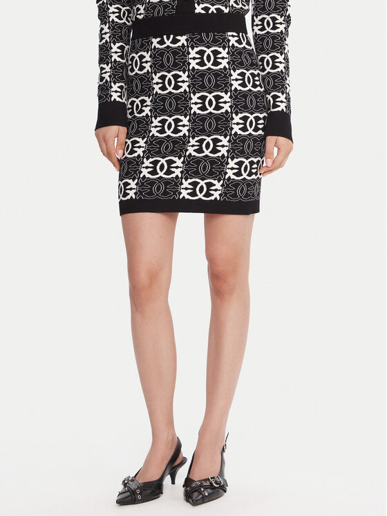 PINKO Spódnica mini Bang Bang 106040 A2YD Czarny Slim Fit