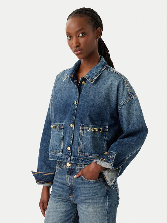 Tommy Hilfiger Kurtka jeansowa WW0WW50962 Niebieski Regular Fit