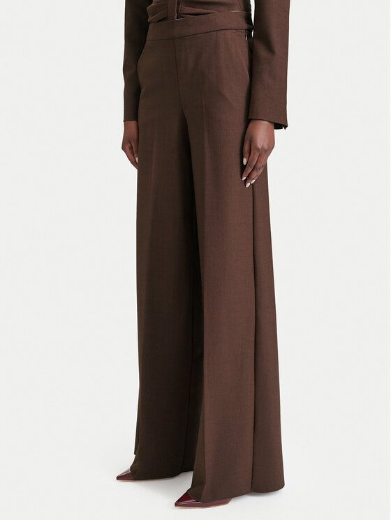 Marella Spodnie palazzo Ghinea 2623136052 Brązowy Wide Leg
