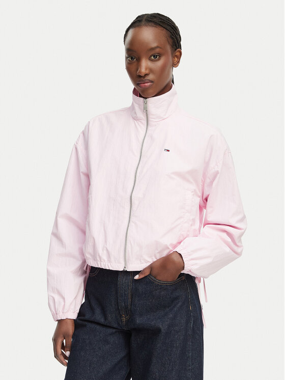 Tommy Jeans Kurtka przejściowa DW0DW22325 Różowy jasny Regular Fit