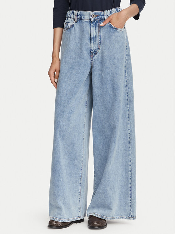 Weekend Max Mara Jeansy Zattera 2625186031 Niebieski Wide Leg