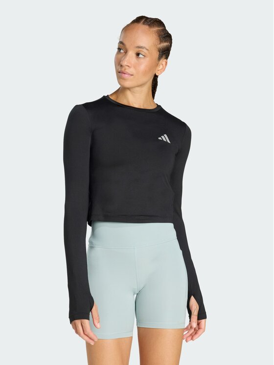 adidas Koszulka techniczna Adi365 Running Essentials KE8416 Czarny Slim Fit