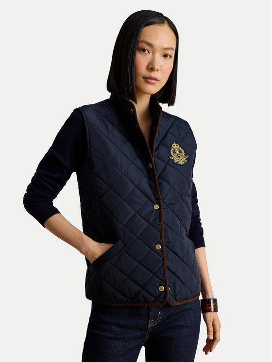 LAUREN RALPH LAUREN Bezrękawnik 297P18068004 Granatowy Regular Fit