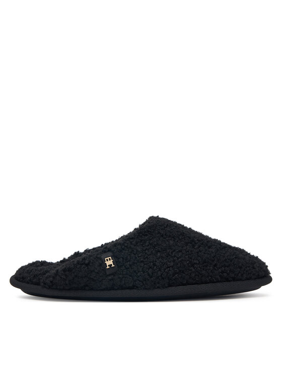 Tommy Hilfiger Kapcie Th House Shoes FW0FW09618 Czarny