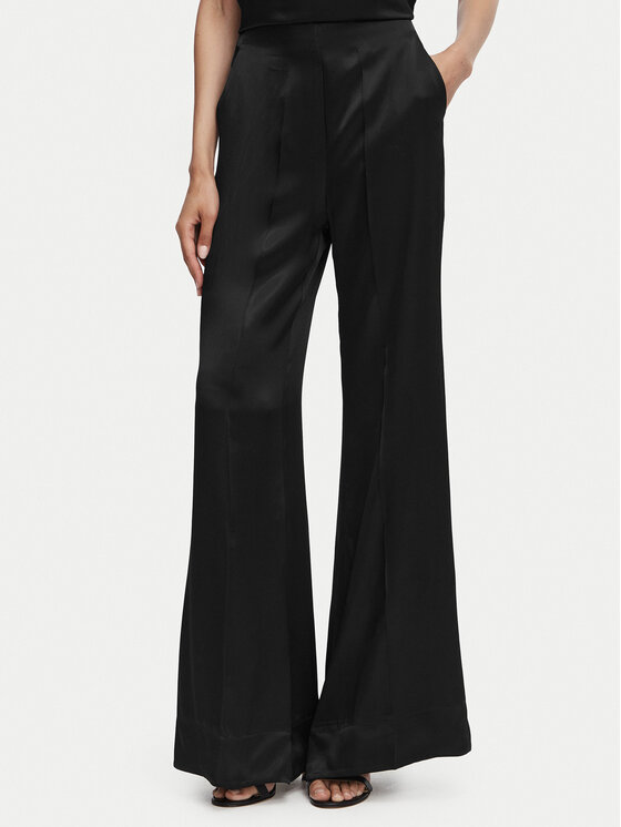 ACCESS FASHION Spodnie palazzo 63-5082-875 Czarny Wide Leg