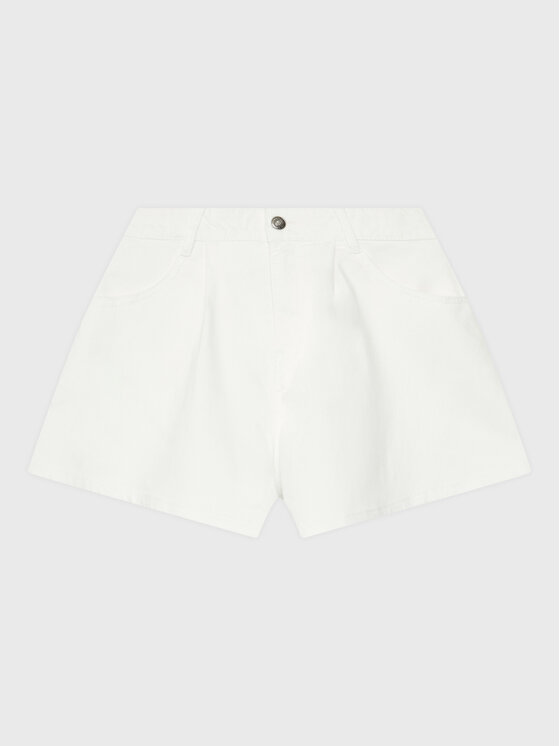 United Colors Of Benetton Szorty materiałowe 4RISC9019 Biały Regular Fit
