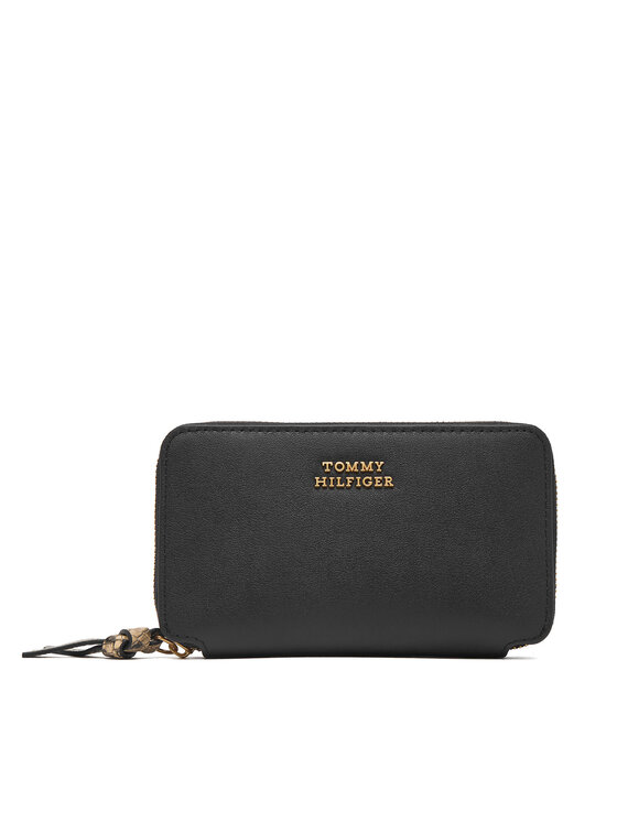 Tommy Hilfiger Portfel Th Leather Med Za Wallet AW0AW18939 Czarny