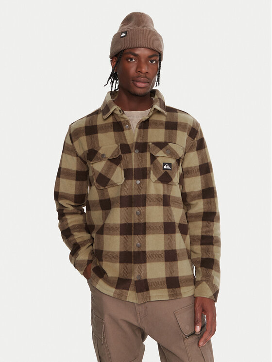 Quiksilver Kurtka koszulowa Bering Strait EQYPF03075 Beżowy Regular Fit