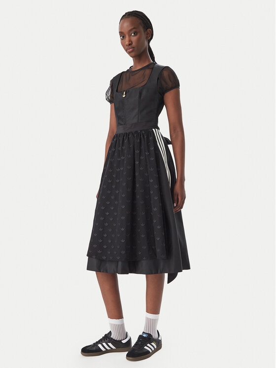 adidas Sukienka codzienna Dirndl Dress LG2246 Czarny Regular Fit
