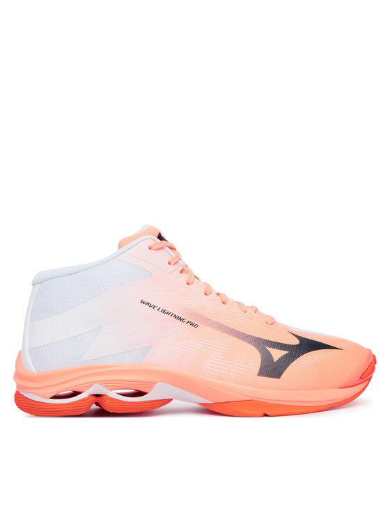 Mizuno Buty halowe Wave Lightning Pro Mid V1GA2665 Koralowy