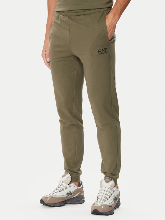 EA7 Emporio Armani Spodnie dresowe 8NPP66 PJVRZ U7014 Khaki Regular Fit