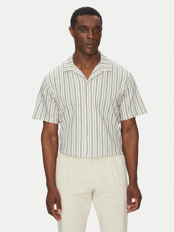 Jack & Jones Koszula Bluleo 12275085 Beżowy Relaxed Fit