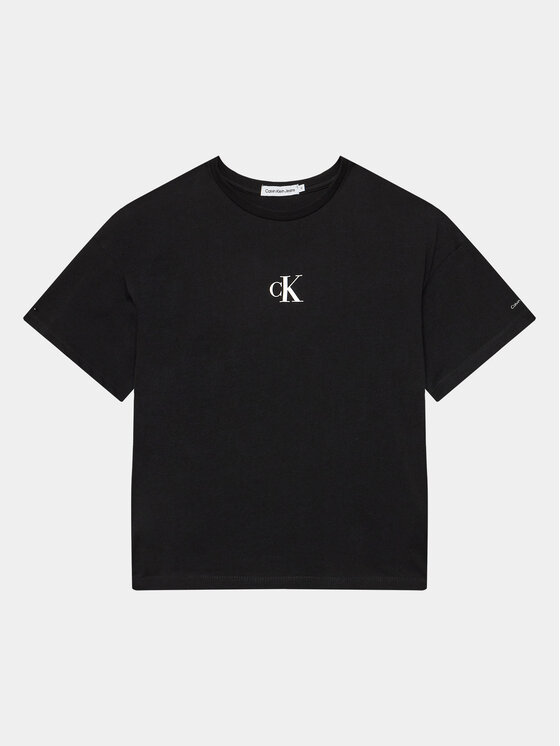 Calvin Klein Jeans T-Shirt IG0IG02136 Czarny Boxy Fit