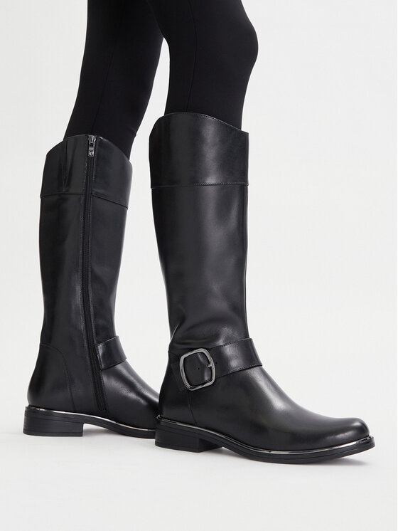 Caprice Oficerki 9-25517-45 Czarny