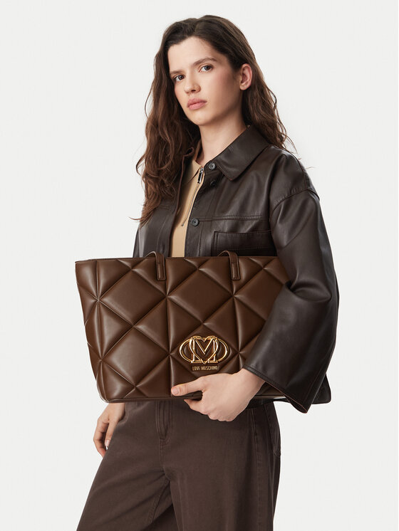 LOVE MOSCHINO Torebka JC4120PP1PLC0300 Brązowy