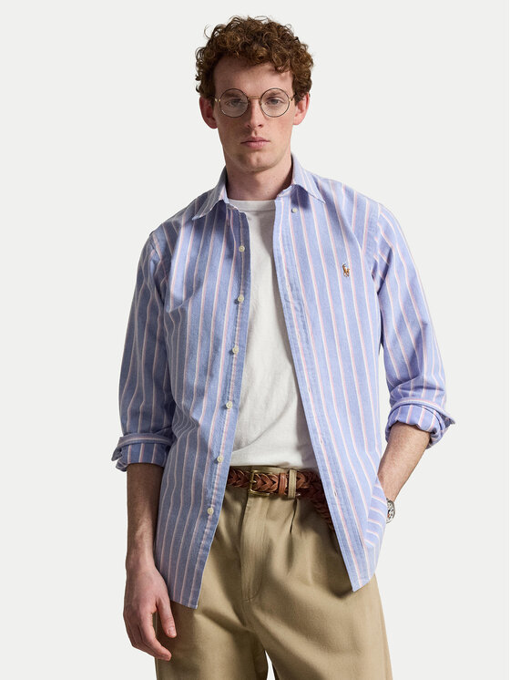 Polo Ralph Lauren Koszula 710928918002 Niebieski jasny Custom Fit