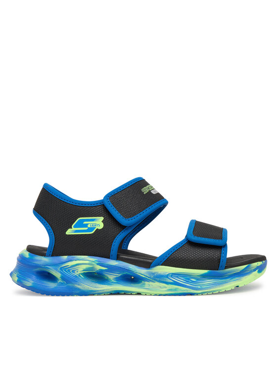 Skechers Sandały S-Lights: Sola Glow Sandal - Fusion Brights 407032L/BKBL Czarny