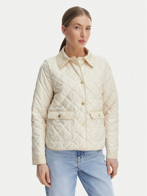 Marella Kurtka koszulowa Asti 2613481024 Kremowy Regular Fit