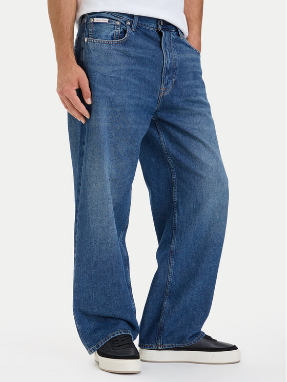 Calvin Klein Jeans Jeansy LV04RH746G Niebieski Baggy Fit