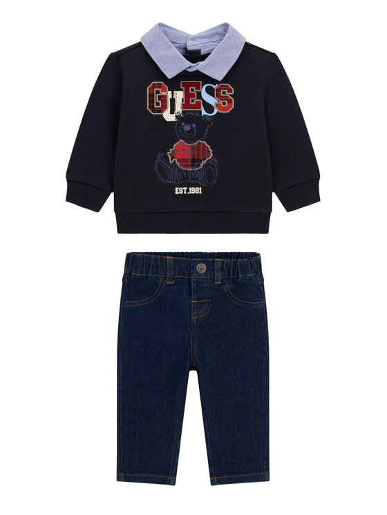 Guess Komplet dziecięcy I6BG06 K5811 Granatowy Regular Fit