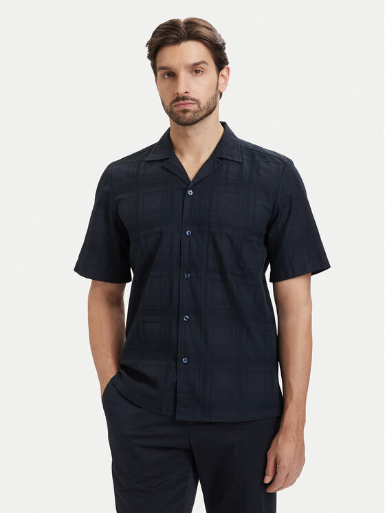 BOSS Koszula Rayer 50559322 Granatowy Regular Fit