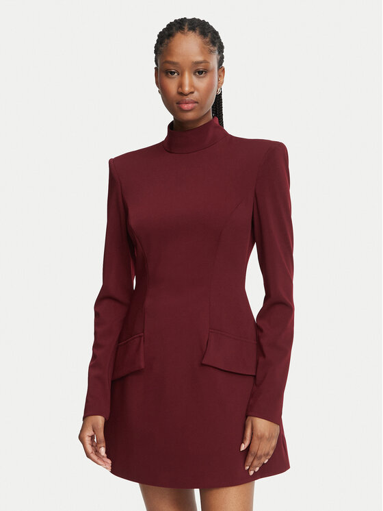 Bardot Sukienka koktajlowa Lizet 60764DB Bordowy Slim Fit