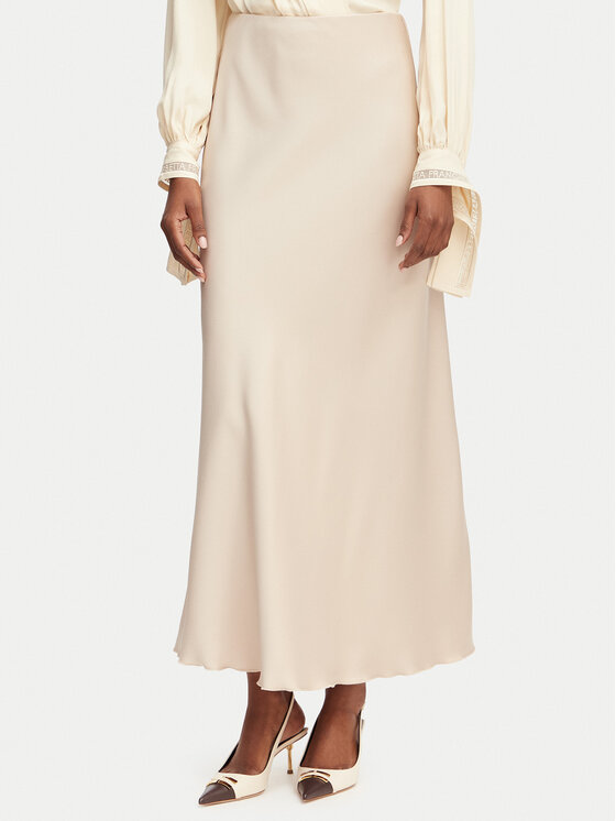 Rinascimento Spódnica maxi CFC0128467003 Beżowy Regular Fit