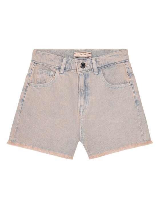 Guess Szorty jeansowe J5GD00 D5NI0 Różowy Regular Fit