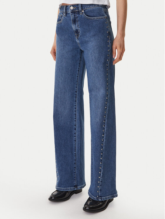 DKNY Jeansy DJ6M4228 Niebieski Wide Leg