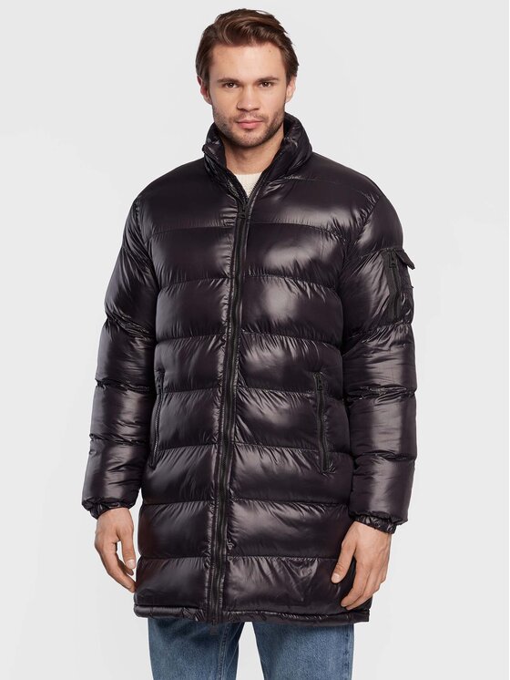 Brave Soul Kurtka zimowa MJK-JAREDLONG Czarny Regular Fit