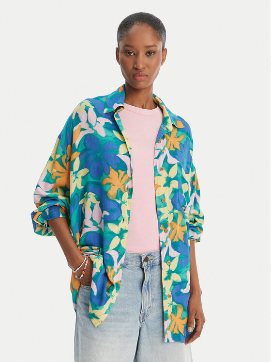 Billabong Koszula Summer Love EBJX603004 Niebieski Oversize