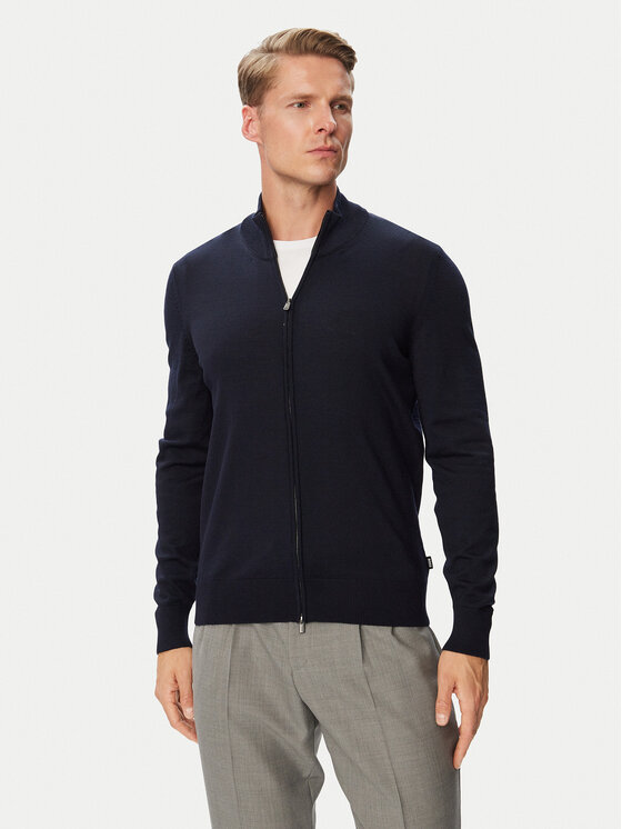BOSS Kardigan H-Balonso 50566344 Niebieski Regular Fit
