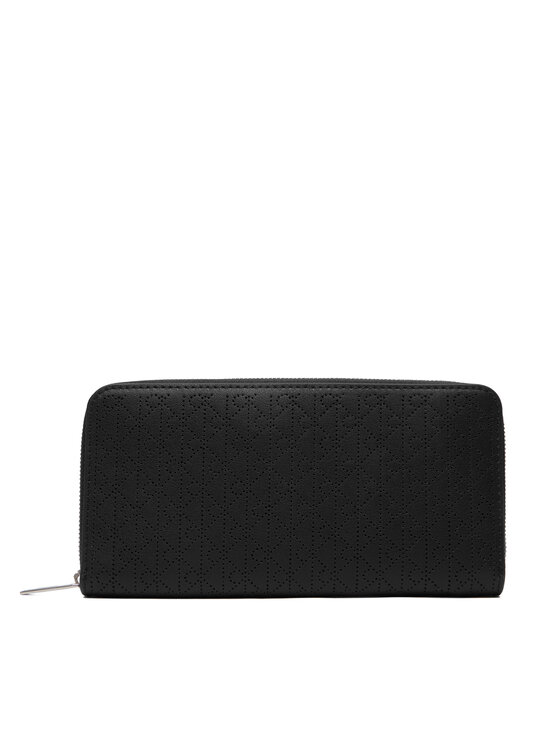 Calvin Klein Portfel Emblem Aop Perfor Lg Zip Around LV04F1151G Czarny