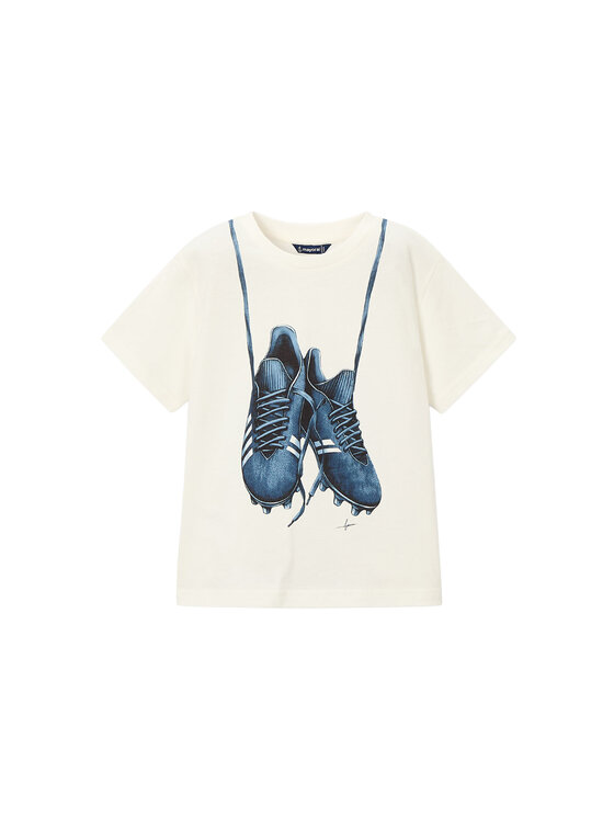 Mayoral T-Shirt 3075 Biały Regular Fit