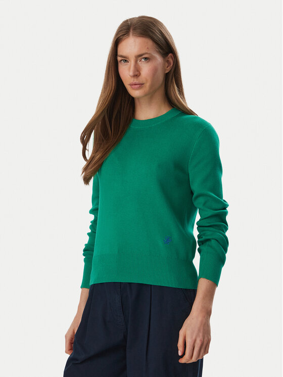 Tommy Hilfiger Sweter WW0WW52298 Zielony Regular Fit