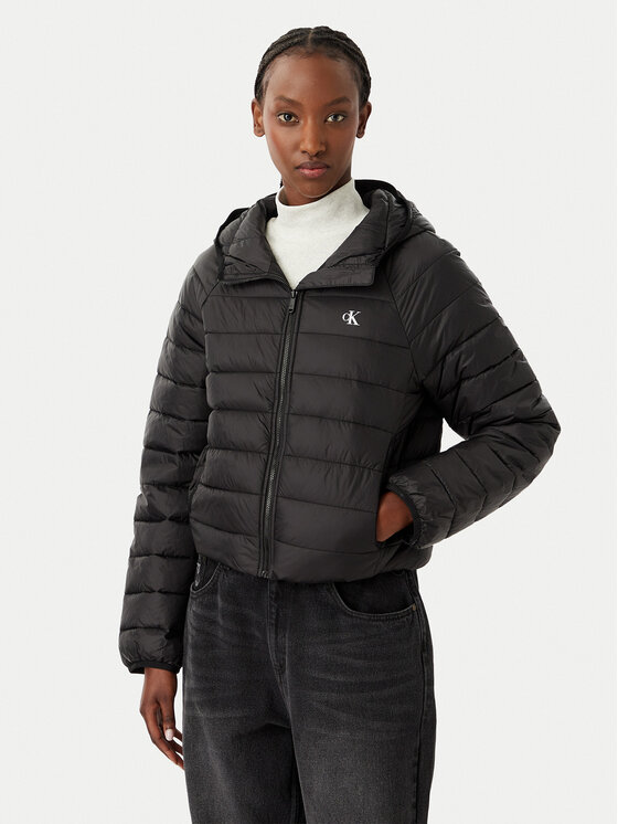 Calvin Klein Jeans Kurtka przejściowa LV047G505G Czarny Regular Fit