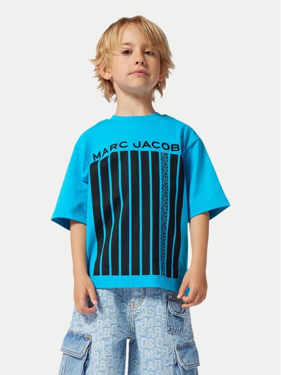 Marc Jacobs T-Shirt W60451 S Turkusowy Relaxed Fit