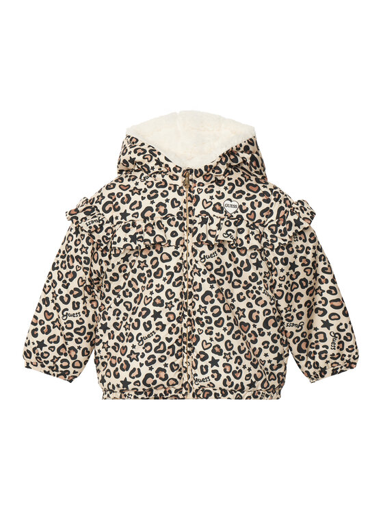 Guess Kurtka zimowa A6BL01 W4029 Beżowy jasny Regular Fit