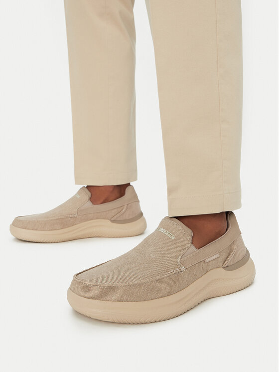 Skechers Półbuty Relaxed Fit: Hasting - Fielden 205066/TPE Beżowy